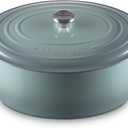 Le Creuset Enameled Cast Iron Signature Oval Dutch Oven, 15.5qt., Sea Salt