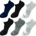 bataidis Athletic Running Ankle Socks, Low Cut Cushioned Anti-Blister Tab Sports Socks Men Women 6Pairs L