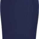Kate Kasin Women's Bodycon Pencil Skirt with Belt Solid Color Hip-Wrapped