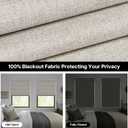 LazBlinds No Drill Roman Shades for Windows, Cordless Blackout Window Shades with UV Protection, Polyester Fabric for Bedroom & Living Room, 21" W x 64" H, Beige