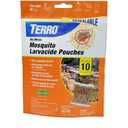 TERRO No Mess Mosquito Larvacide Pouches - 10 Pouches Included - T1210-10 Mosquito Larvacide Packets - Dissolvable Pouch for Stagnant Water