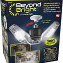 Ontel Beyond Bright LED Ultra-Bright Garage Light - 3 Adjustable Panels, Energy Efficient, Easy to Install, Durable and Long-Lasting Light for Garages, Warehouses and More