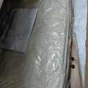 Karl home Accent Chair Mid-Century Modern Chair with Pillow Linen Fabric Upholstered Lounge Arm Chair with Solid Wood Frame & Soft Cushion for Living Room, Bedroom, Balcony, Beige