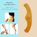 Dry Brushing Body Brush for Lymphatic Drainage-Vegan Dry Brush with Contoured Non-Slip Handle +Wood Therapy Massage Tools. Maderoterapia Kit, Gua Sha, Anti-Cellulite, Body Sculpting, Sensitive Skin