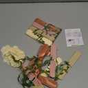 Paper Flower Garland, Rose, Pink, Light Beige, and Cream Color Tissue Paper Flowers Party Decorations, Paper Flowers for Baby Shower, Garden Party, Wedding, Wall Decor, Spring Summer Decor (2 Pcs)