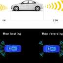 Backup Parktronic System Car Auto Vehicle Reverse with 8 Parking Sensors kit Distance Detection LCD Distance Display Sound Warning