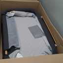 Bassinet Bedside Sleeper, Rocking Bassinets with Comfy Mattress and Wheels for Newborn, 5-Height Adjustable (Black)