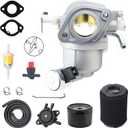 Z525E carburetor Compatible with John Deere S130 22HP V-twin Gas Riding lawn mower Carb Replace AUC11380