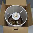 Cordless Table Lamp, 8000mAh, Dimmable, Ambient Light, 2700K, Touch Control, Portable, LED, Wireless, Rechargeable, Battery Operated, Desk Lamp, Kitchen Lamp, Fabric Shade, for Dining Room, Bedroom (17.9" Single)