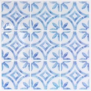 5 Sheets Peel and Stick Backsplash, Self Adhesive Wall Tiles, 3D Adhesive Tile Backsplash, 12"x12"Premium Self Adhesive Wall Tiles Peel and Stick for Kitchen, Bathroom, Fireplace, (Blue Brick)