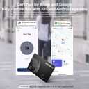 VOCOlinc Air Tag Smart Card for Android & iOS, New Dual System Rechargeable Wallet Tracker Work with Google Find Hub or Apple Find My APP, Item Finder Locator for Luggage, Suitcase. Slim 1.6mm, 2 Pack