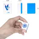 TIASUSAN American Mahjong Tile Set with160 Engraved Mahjong Tiles(1.2", Light Blue), Mahjong Bag, Racks and Accessories.