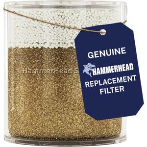 Replacement for HammerHead Showers® Head Filter, High Output KDF Shower Filter, Targets Chlorine and Heavy Metals, 1 Pack