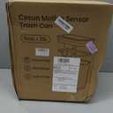 Cesun Motion Sensor Trash Can, 5 Gallon Automatic Bathroom Garbage Can with Lid, Touchless Smart Plastic Slim Wastebasket for Bathroom, Office, rv, Bedroom, Living Room, Black