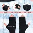 6 Pairs Fingerless Warm Gloves with Thumb Hole Cozy Half Fingerless Driving Gloves Knit Mittens for Men, Women