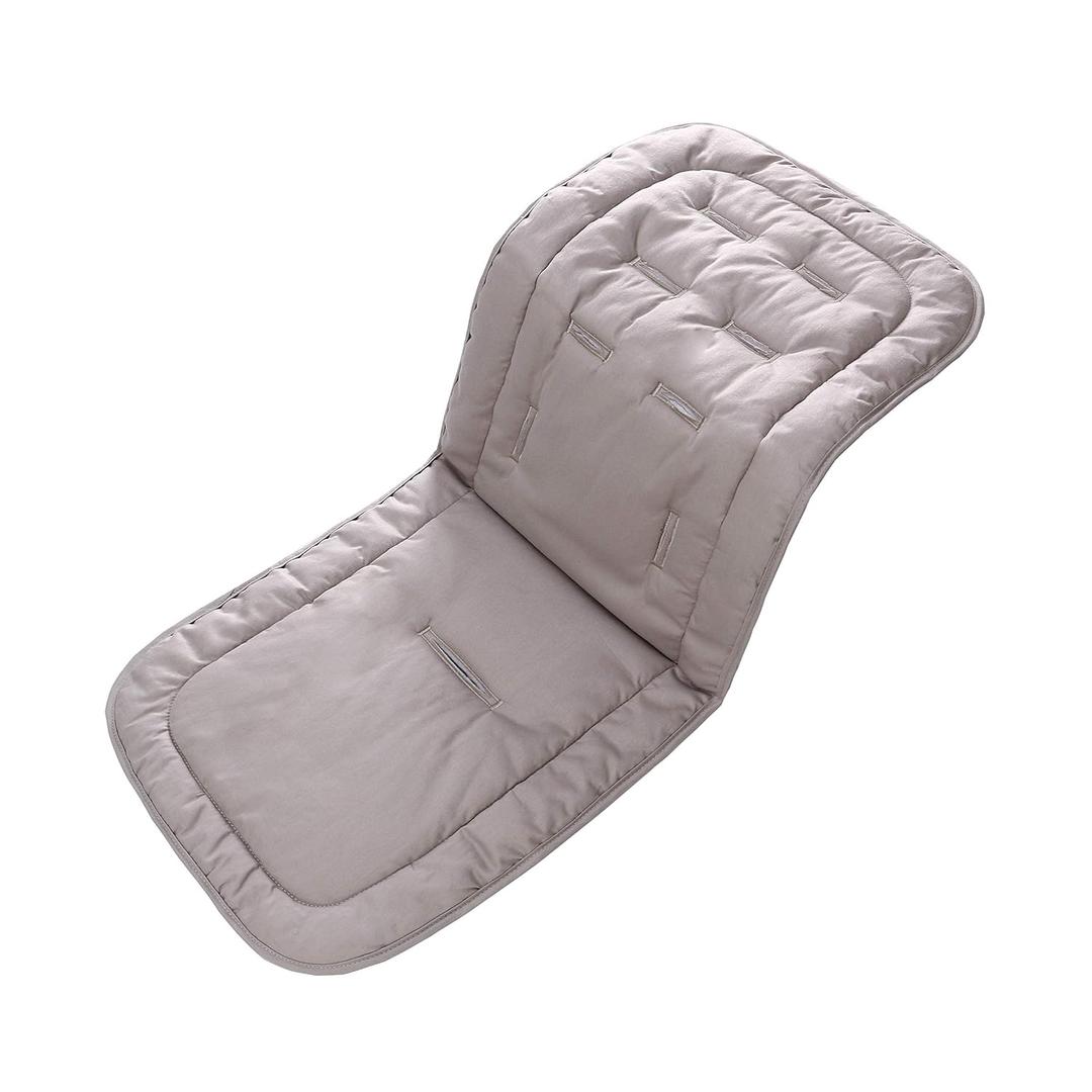 Baby Stroller Cushion,Infant Car Seat Insert-Reversible Universal Breathable and Soft Newborn seat Liner for Stroller,100% Cotton Seat Pad Liner for Newborns-34x78cm,1 PackGrey