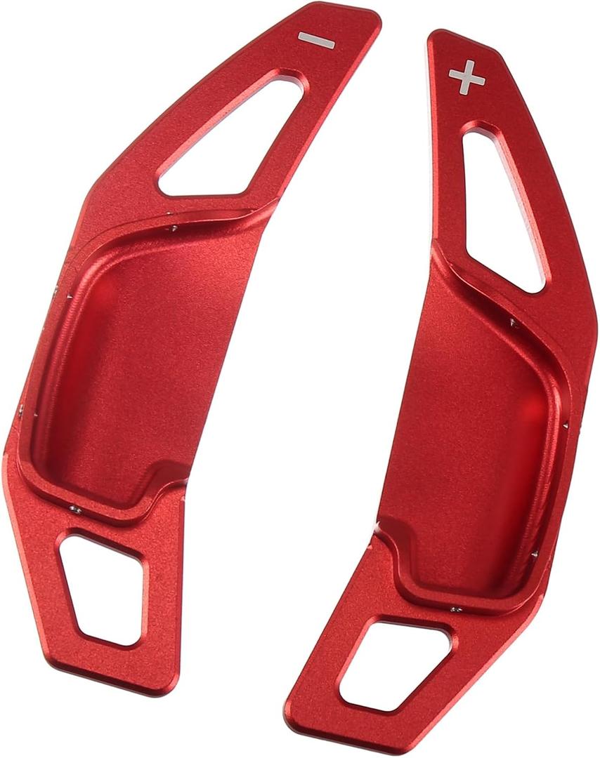 Steering Wheel Shift Paddle Shifter Extension Trim Cover Fit for Toyota Camry Corolla - Pack of 2 Red Durable Material