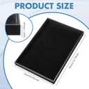 Quelay 6 Pcs Velvet Stackable Jewelry Tray Showcase Display, Jewelry Organizer Tray Bracelet Ring Earring Necklace Organizer Empty Plate for Drawers Countertop (Black)