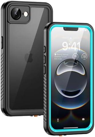 Lanhiem for iPhone 17e case & iPhone 16e Case, IP68 Waterproof Dustproof Shockproof Cases with Built-in Screen Protector, 360 Full Body Protective Heavy Duty Phone Cover for iPhone 17e&16e (Blue)