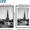Hoikwo 24x36 Black Plastic Frame with Plastic Cover, Display Pictures 20x30 with Mat or 24x36 Without Mat, 1 Pack 24 by 36 Frame for Wall Hanging, 24x36 matted to 20x30