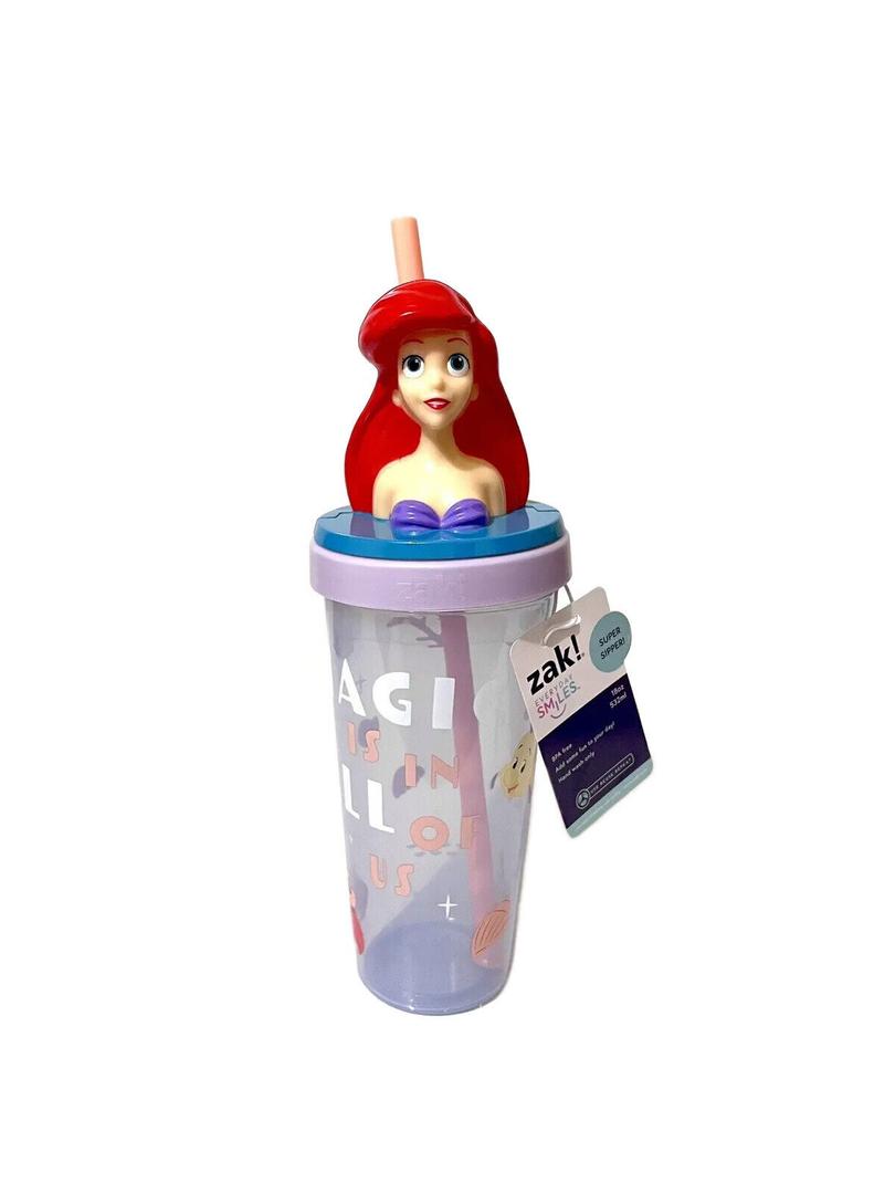 ZAK! Ariel Sipper/Straw Cup for Kids 18 OZ