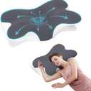 Cervical Neck Pillow for Neck Pain Relief, Ergonomic Neck Support Pillow for Sleeping, Contour Memory Foam Side Sleeper Pillow for Back Stomach Sleepers with Pillow case