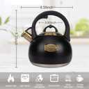 Tea Kettle for Stovetop, Food Grade Stainless Steel Water Kettle, Tea Pot for Home & Kitchen, 3.1 Quart