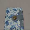 Sea Turtle Small Wallet Women RFID Blocking Bifold, Credit Card Holder, Zipper Coin Pocket, PU Leather, Cute, Compact, Travel, 4 ID Window, 14 Card Slots, Cash Purse, Ladies Woman Female Girls