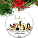 Thank You Teacher Appreciation Gifts, Never Forget The Different You Make, Christmas Ornament, End of Year Teacher Appreciation (C13)