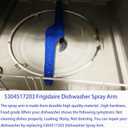 5304517203 1545680 154568001 154568002 Dishwasher Lower Spray Arm Compatible with Frigidaire Kenmore 5304506526 4840174 154414101 154250801 154250901 PS12585623 EAP12585623