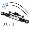 Kingway Hydraulic Top Link Cat. 1-1 with Locking Block Min. 18 1/8 Max. 26 3/8 with 2 x Hoses Stroke. 8 1/4" - 7200 lbs Push Force, 4600 lbs Pull Force, Dual Check Valves