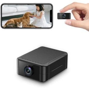 Hidden Camera 4K Spy Camera with Night Vision, 4H Battery Life, Motion Detection Alerts, SD/Cloud Storage, Phone App Control & Real-Time Alerts, Indoor Security Camera for Home/Office/Baby Monitoring