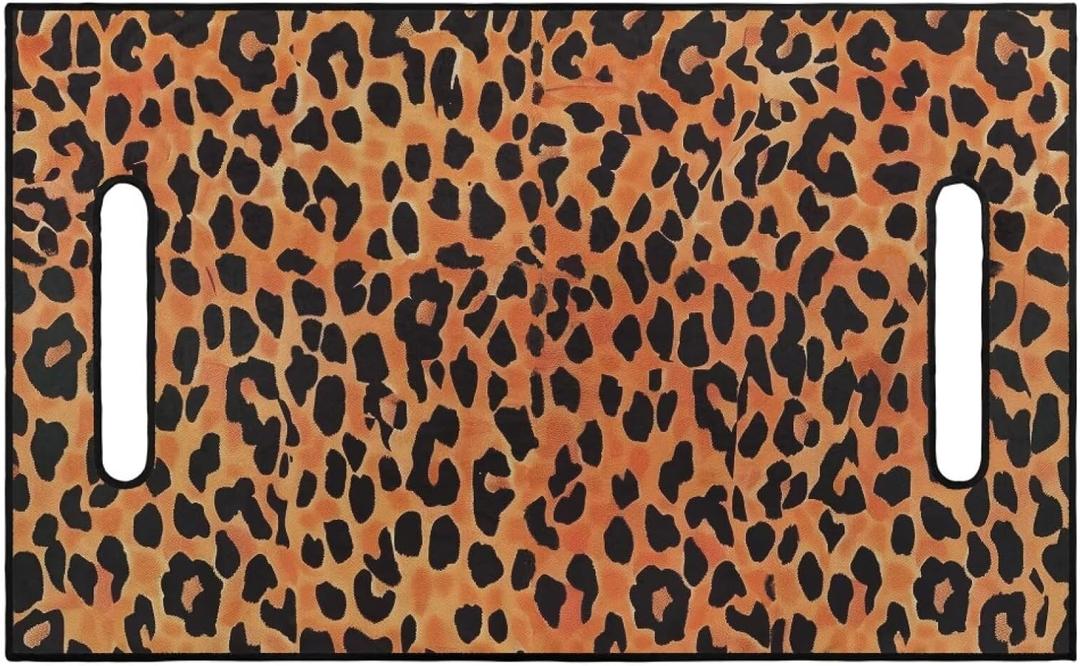 Golf Cart Seat Covers,Golf Cart Seat Blanket Covers for EZGO,Club Car and More 2-Seat,Summer Towel Easy to Install (Brown Leopard Print)