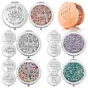 Kathfly 10 Pcs Thank You Gifts for Women Mom Inspirational Compact Mirror Employee Appreciation Gifts Motivational Magnifying Pocket Mirror for Female Secretaries Teachers(Multicolored)
