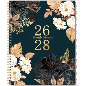 2026-2028 Monthly Planner - July 2026 - June 2028, 2 Year Monthly Calendar 2026-2028, 9"  11" Calendar Planner, 24 Months, Tabs, Back Pocket, Twin-Wire Binding, Note Pages