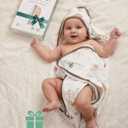Momcozy Baby Towel with Hooded-2 Pack Soft Bath Towel Set-Shower Gifts or Bath Essential for Infant,Newborn, Toddler (28 X 28 Inch, Ocean Whimsy)