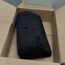 TALSTILA Foot Rest for Under Desk at Work, Foot Rest with Warm Plush Feet Pocket, Ergonomic Adjustable Memory Foam Footrest for Office Chair, Foot Stool for Office - Back & Leg Pain Relief (Double Layer, Black)