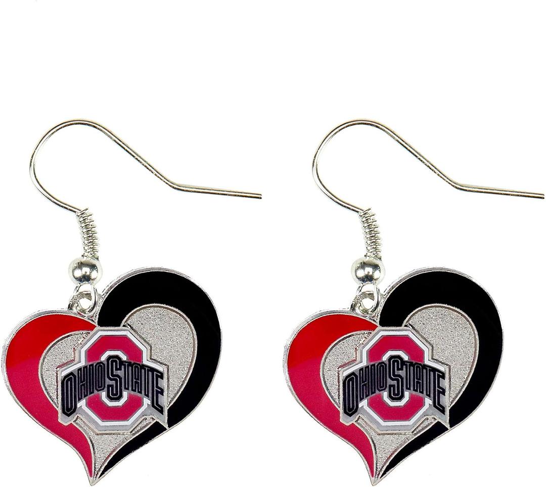 NCAA Floating Logo Hoop Earrings