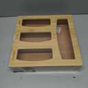 Ziplock Bag Organizer for Kitchen Plastic Bag Storage, Premium Bamboo Organizer, Food Storage Bag Holders for Gallon, Quart, Sandwich and Snack Variety Size Bag