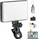 168 LED Phone Light, Selfie Light for iPhone/iPad/Camera, Portable Video Conference Lighting with Clip, Rechargeable 3000mAh CRI 95+, 3 Lights Modes Alix Earle Lights for Selfie, Makeup, Laptops, Vlog.  Missing Parts