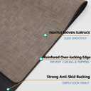 Chair Mat for Hardwood & Tile Floor, 36" x 48" Heavy Duty Office Chair Mat for Rolling Chairs, Anti Slip, Non-Curve, Floor Protector for Home Office, Brown Square