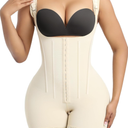 SHAPERX Shapewear for Women Tummy Control Body Shaper Butt Lifter Bodysuit Postpartum Girdles with Adjustable Straps S