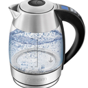 Chefman Electric Kettle with Temperature Control, 5 Presets LED Indicator Lights, Removable Tea Infuser, Glass Tea Kettle & Hot Water Boiler, 360° Swivel Base, BPA Free, Stainless Steel, 1.8 Liters