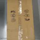 Black Farmhouse Modern Chandelier, 8-Light Tiered High Ceiling Chandeliers, Foyer Lighting Fixtures, Industrial Hanging Metal Lantern Pendant Light, for Livin Room,Entryway,Staircase,Hallway