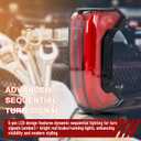 LED Tail Light Rear Lamp Assembly Compatible with Toyota Tundra 2022 2023 2024 2025 Right Passenger Side Replace# 81550-0C200 815500C200 (5-PIN, LED Type Sequential Pattern)