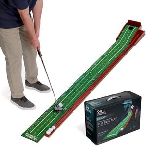Perfect Practice Putting Mat  Indoor Putting Green for Home & Office  Golf Training Aid for Putting Practice  Premium Golf Putting Mat with Realistic Turf  Golf Gifts for Men
