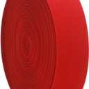 Red Wide Elastic Band for Sewing 1.5 inch 10 Yards Double-side Twill Woven Elasitc Stretch Straps Heavy Knit Elastic Waistband for Pants Wigs DIY Crafts & Projects