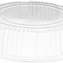 CaterLine Plastic Round Dome Lid, 14-Inch, Clear (25-Count)