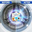 Washing Machine Cleaner Tablets, 24 Pack 1 Year Supply Deep Clean Washer Cleaner for Front Load & Top Load HE Machines, Removes Odor & Residue, Lavender Fresh Scent, Septic Safe