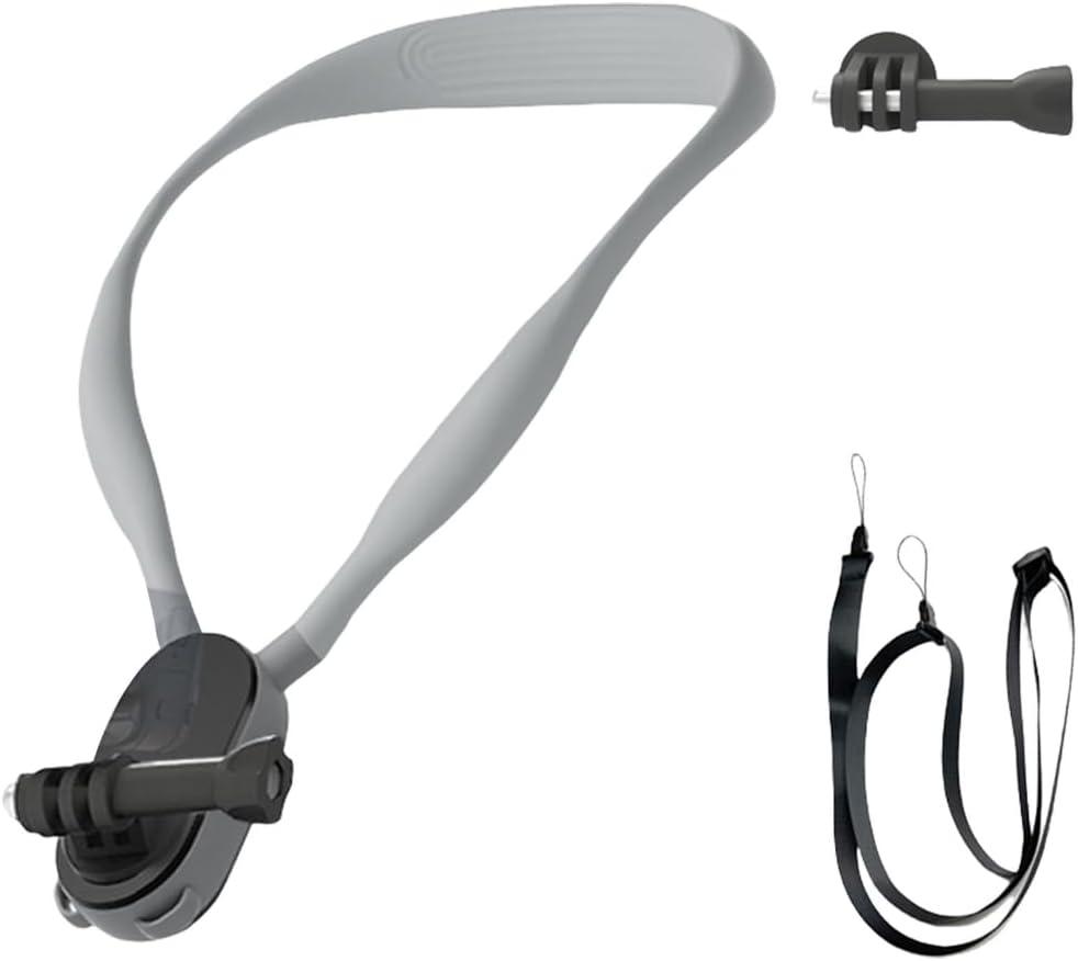 Luyismer Camera Neck Mount Magnetic Locking Adjustable Design Shockproof Silicone Harness for Action 5 Professional